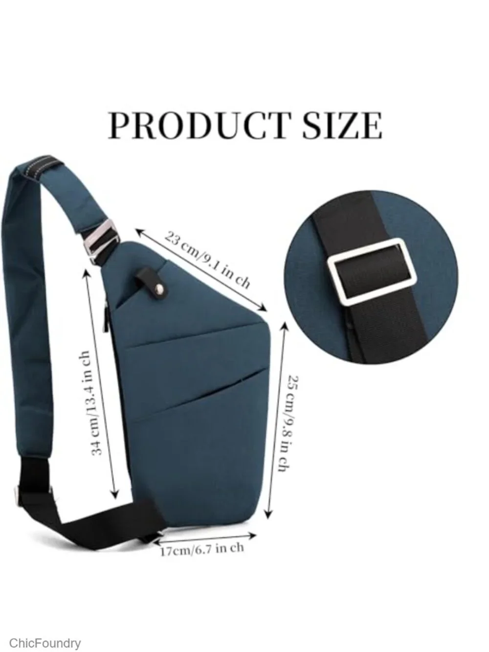 Anti Theft Sling Bag Women Men Travel Crossbody Chest Shoulder Bag Purse
